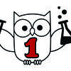 Cute owl with science tools